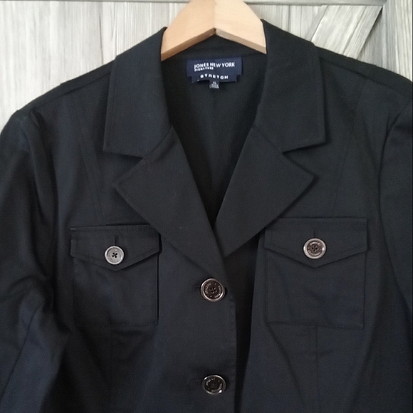 Jones New York Black Stretch Blazer L/XL - Picture 9 of 9